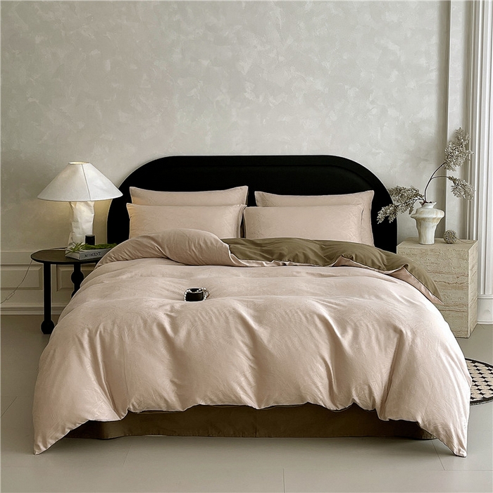 91家纺网 家纺一手货源 找家纺 （总）琪格格纺织 2025新款50S贡缎大提花加厚全棉磨毛四件套