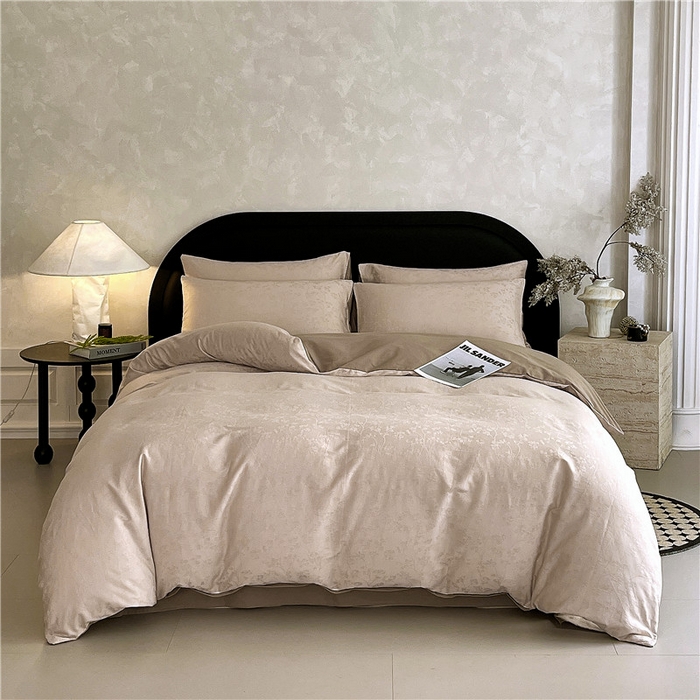 91家纺网 家纺一手货源 找家纺 （总）琪格格纺织 2025新款50S贡缎大提花加厚全棉磨毛四件套