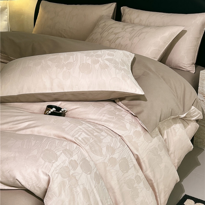 91家纺网 家纺一手货源 找家纺 （总）琪格格纺织 2025新款50S贡缎大提花加厚全棉磨毛四件套