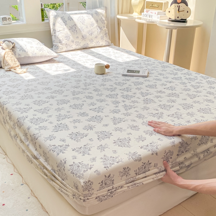 91家纺网 家纺一手货源 找家纺 朵朵家纺 2025新款超柔印花单床笠单品学生宿舍床垫保护套 床笠（床垫保护套可定制尺寸 ） 浮生如梦