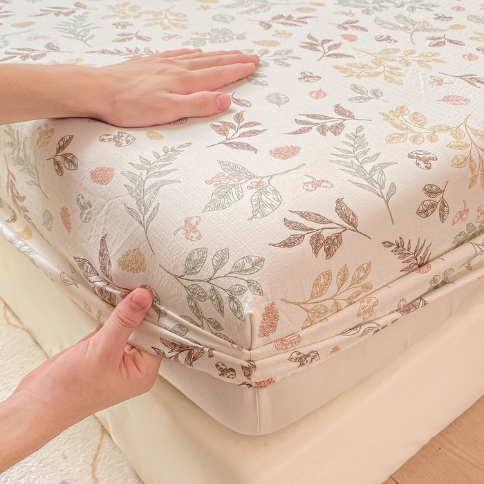 91家纺网 家纺一手货源 找家纺 朵朵家纺 2025新款超柔印花单床笠单品学生宿舍床垫保护套 床笠（床垫保护套可定制尺寸 ） 罗曼蒂克