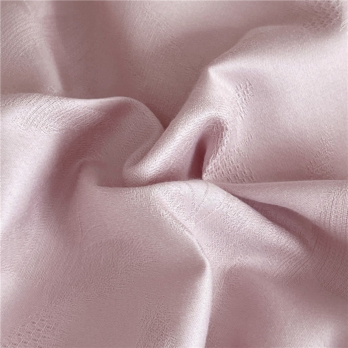 91家纺网 家纺一手货源 找家纺 琪格格纺织 2025新款50S贡缎大提花加厚全棉磨毛四件套 流光蝶影-粉紫