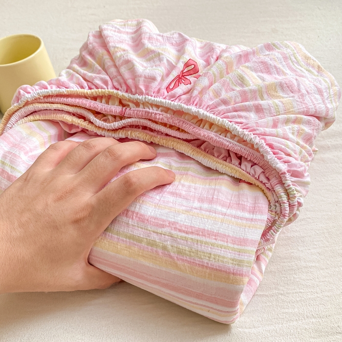 91家纺网 家纺一手货源 找家纺 朵朵家纺 2025新款超柔印花单床笠单品学生宿舍床垫保护套 床笠（床垫保护套可定制尺寸 ） 情人节