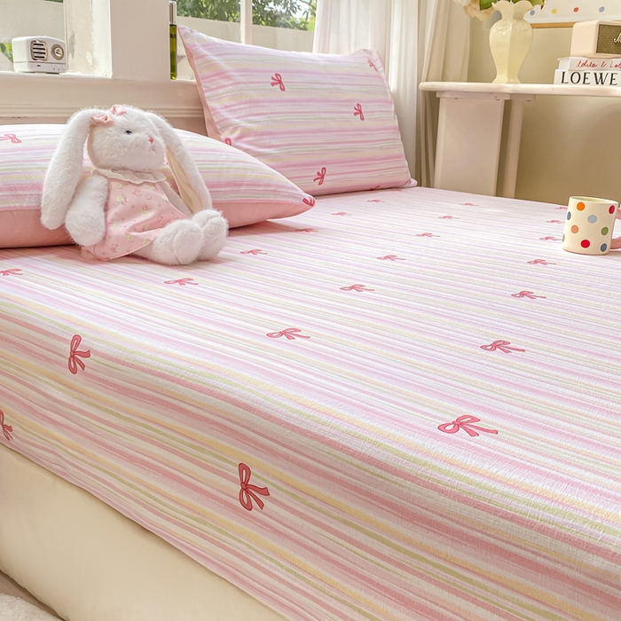 91家纺网 家纺一手货源 找家纺 朵朵家纺 2025新款超柔印花单床笠单品学生宿舍床垫保护套 床笠（床垫保护套可定制尺寸 ） 情人节