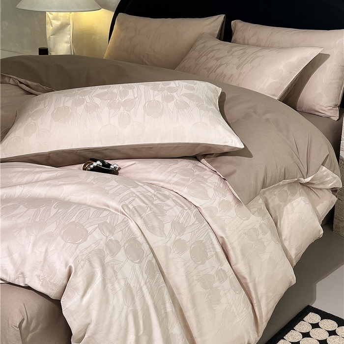 91家纺网 家纺一手货源 找家纺 （总）琪格格纺织 2025新款50S贡缎大提花加厚全棉磨毛四件套