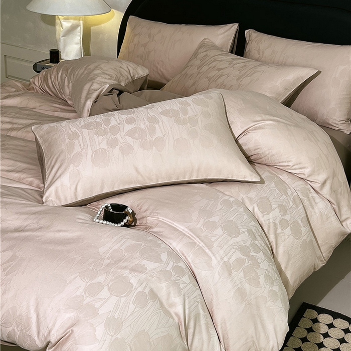 91家纺网 家纺一手货源 找家纺 （总）琪格格纺织 2025新款50S贡缎大提花加厚全棉磨毛四件套