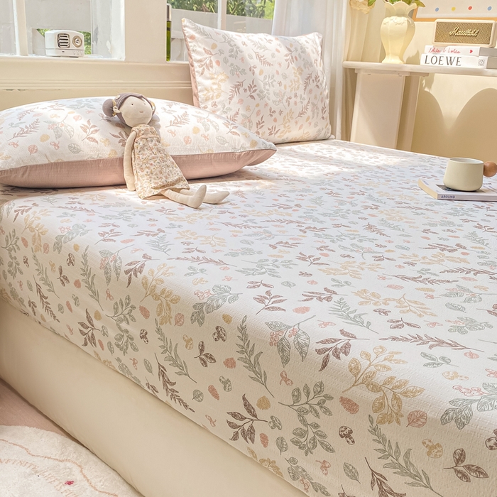 91家纺网 家纺一手货源 找家纺 朵朵家纺 2025新款超柔印花单床笠单品学生宿舍床垫保护套 床笠（床垫保护套可定制尺寸 ） 罗曼蒂克