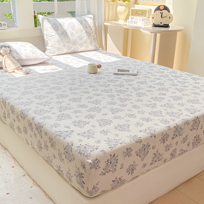 91家纺网 家纺一手货源 找家纺 朵朵家纺 2025新款超柔印花单床笠单品学生宿舍床垫保护套 床笠（床垫保护套可定制尺寸 ） 浮生如梦