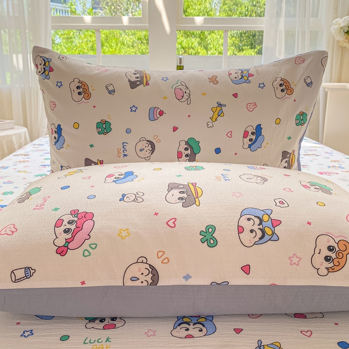 91家纺网 家纺一手货源 找家纺 朵朵家纺 2025新款超柔印花单床笠单品学生宿舍床垫保护套 床笠（床垫保护套可定制尺寸 ） 快乐重年