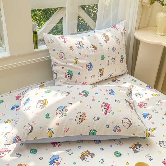 91家纺网 家纺一手货源 找家纺 朵朵家纺 2025新款超柔印花单床笠单品学生宿舍床垫保护套 床笠（床垫保护套可定制尺寸 ） 快乐重年