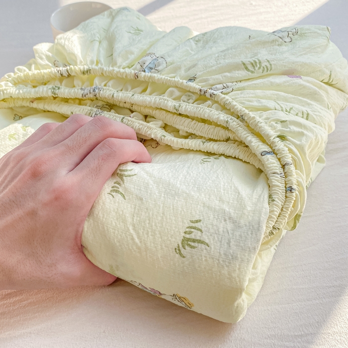 91家纺网 家纺一手货源 找家纺 朵朵家纺 2025新款超柔印花单床笠单品学生宿舍床垫保护套 床笠（床垫保护套可定制尺寸 ） 音乐派