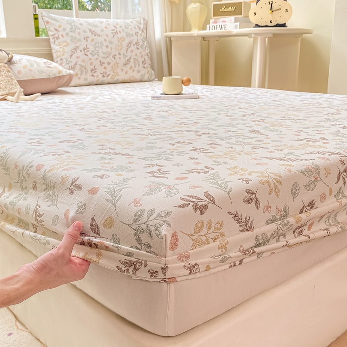 91家纺网 家纺一手货源 找家纺 朵朵家纺 2025新款超柔印花单床笠单品学生宿舍床垫保护套 床笠（床垫保护套可定制尺寸 ） 罗曼蒂克