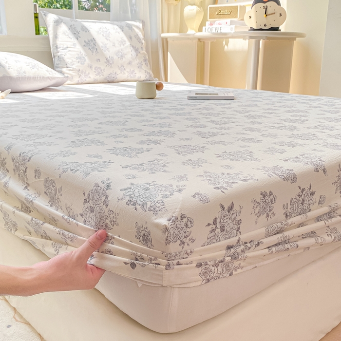 91家纺网 家纺一手货源 找家纺 朵朵家纺 2025新款超柔印花单床笠单品学生宿舍床垫保护套 床笠（床垫保护套可定制尺寸 ） 浮生如梦