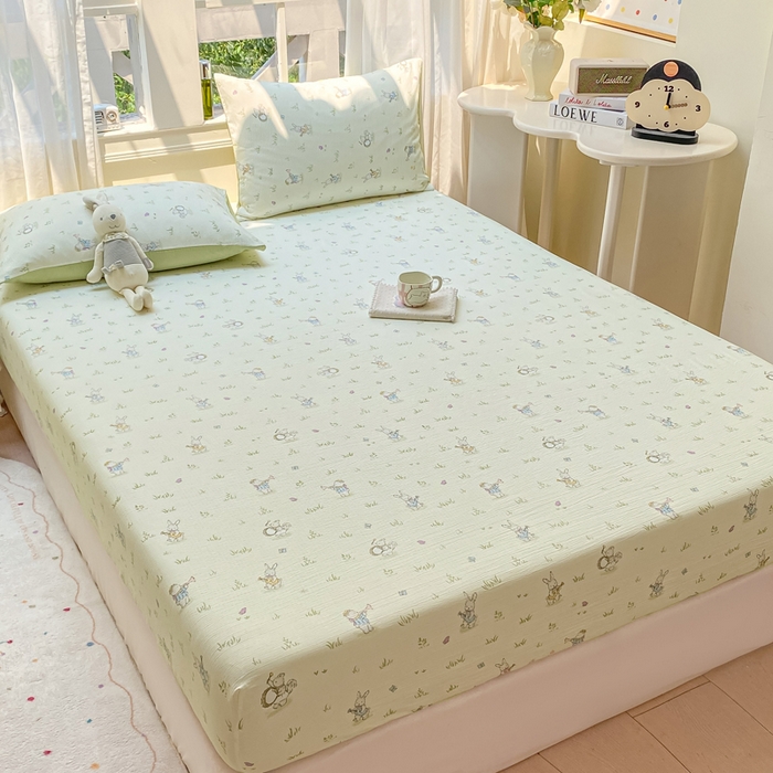 91家纺网 家纺一手货源 找家纺 朵朵家纺 2025新款超柔印花单床笠单品学生宿舍床垫保护套 床笠（床垫保护套可定制尺寸 ） 音乐派
