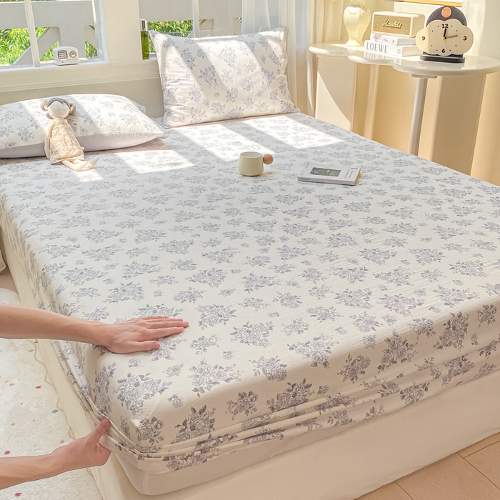 91家纺网 家纺一手货源 找家纺 朵朵家纺 2025新款超柔印花单床笠单品学生宿舍床垫保护套 床笠（床垫保护套可定制尺寸 ） 浮生如梦