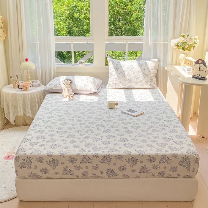 91家纺网 家纺一手货源 找家纺 朵朵家纺 2025新款超柔印花单床笠单品学生宿舍床垫保护套 床笠（床垫保护套可定制尺寸 ） 浮生如梦