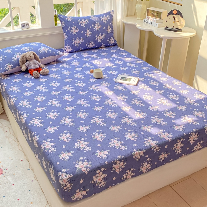 91家纺网 家纺一手货源 找家纺 （总）朵朵家纺 2025新款超柔印花单床笠单品学生宿舍床垫保护套 床笠（床垫保护套可定制尺寸 ）