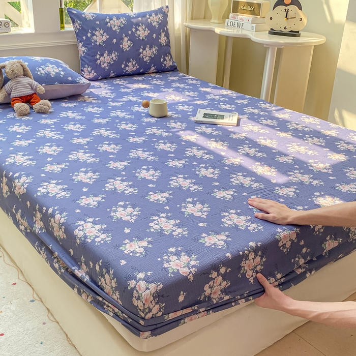 91家纺网 家纺一手货源 找家纺 （总）朵朵家纺 2025新款超柔印花单床笠单品学生宿舍床垫保护套 床笠（床垫保护套可定制尺寸 ）