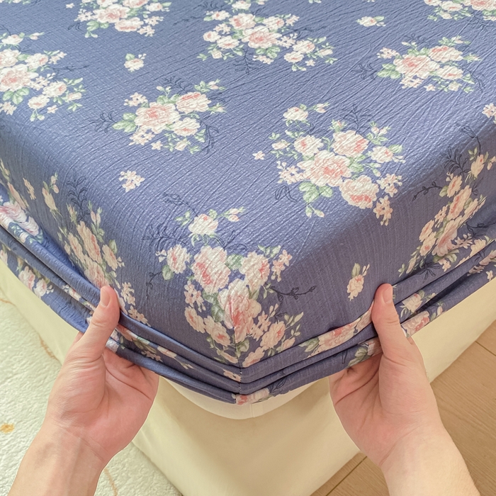 91家纺网 家纺一手货源 找家纺 （总）朵朵家纺 2025新款超柔印花单床笠单品学生宿舍床垫保护套 床笠（床垫保护套可定制尺寸 ）