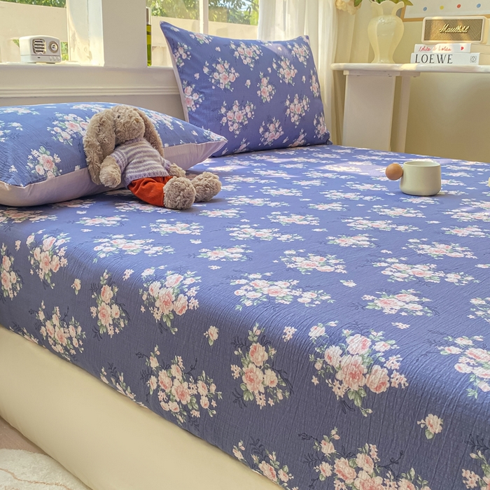 91家纺网 家纺一手货源 找家纺 （总）朵朵家纺 2025新款超柔印花单床笠单品学生宿舍床垫保护套 床笠（床垫保护套可定制尺寸 ）