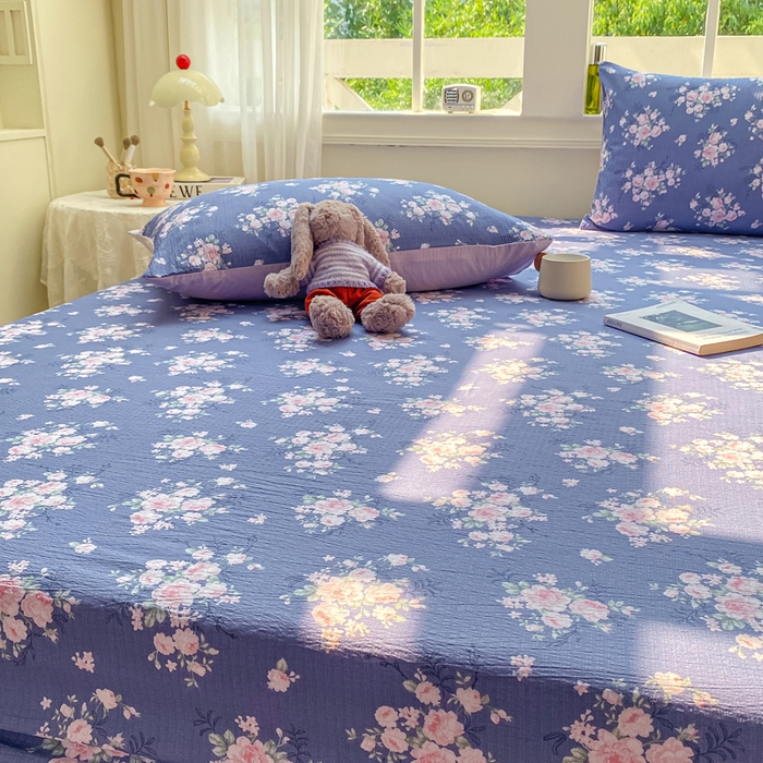 91家纺网 家纺一手货源 找家纺 （总）朵朵家纺 2025新款超柔印花单床笠单品学生宿舍床垫保护套 床笠（床垫保护套可定制尺寸 ）