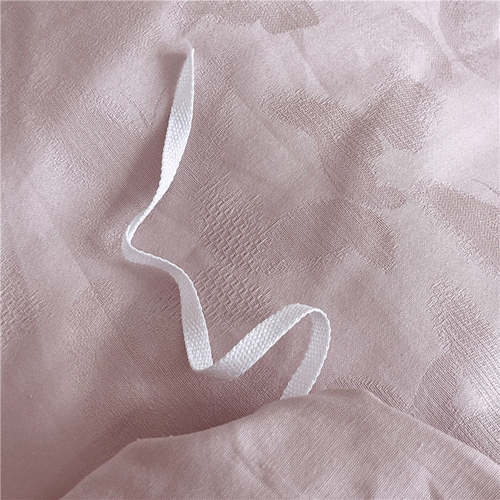 91家纺网 家纺一手货源 找家纺 琪格格纺织 2025新款50S贡缎大提花加厚全棉磨毛四件套 流光蝶影-粉紫