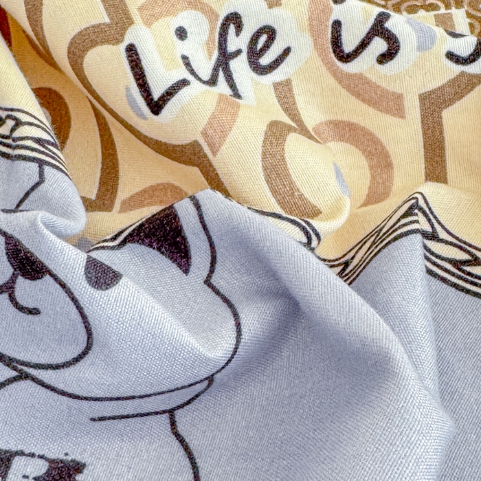 91家纺网 家纺一手货源 找家纺 梦舒阳 2025新款磨毛植物羊绒单床笠三件套单品床笠 嘟嘟熊