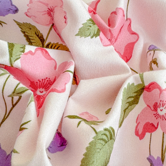 91家纺网 家纺一手货源 找家纺 梦舒阳 2025新款磨毛植物羊绒单床笠三件套单品床笠 花香动人