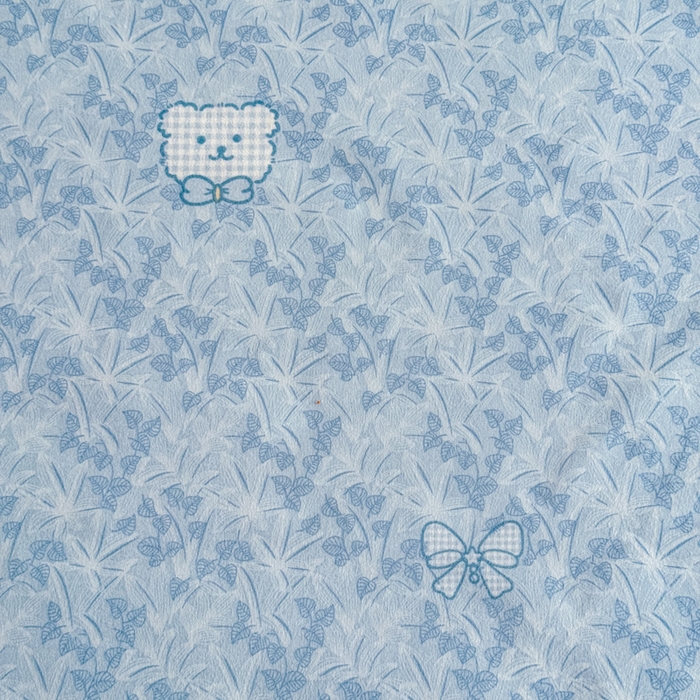 91家纺网 家纺一手货源 找家纺 梦舒阳 2025新款磨毛植物羊绒单床笠三件套单品床笠 小熊日记