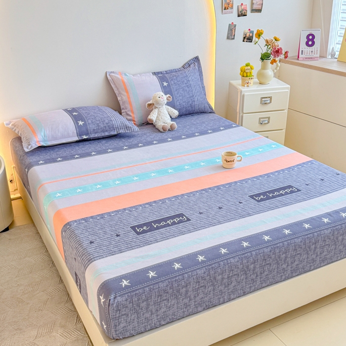 91家纺网 家纺一手货源 找家纺 梦舒阳 2025新款磨毛植物羊绒单床笠三件套单品床笠 肖邦恋曲