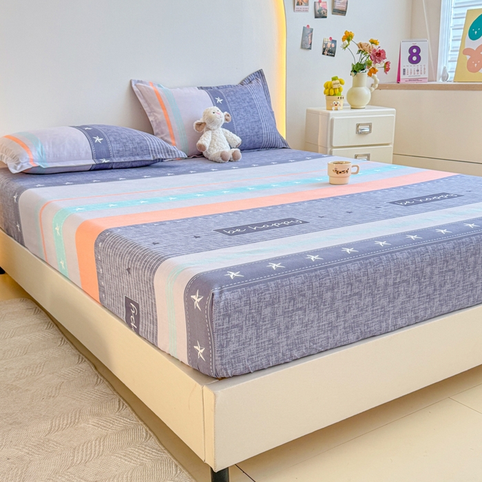 91家纺网 家纺一手货源 找家纺 梦舒阳 2025新款磨毛植物羊绒单床笠三件套单品床笠 肖邦恋曲