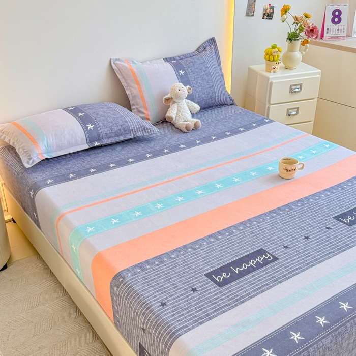 91家纺网 家纺一手货源 找家纺 梦舒阳 2025新款磨毛植物羊绒单床笠三件套单品床笠 肖邦恋曲