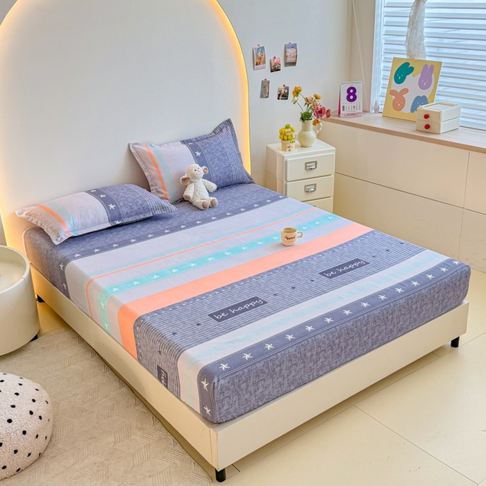 91家纺网 家纺一手货源 找家纺 梦舒阳 2025新款磨毛植物羊绒单床笠三件套单品床笠 肖邦恋曲