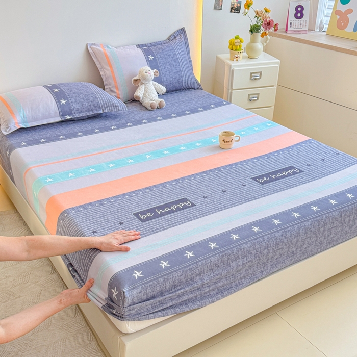 梦舒阳 2025新款磨毛植物羊绒单床笠三件套单品床笠 肖邦恋曲