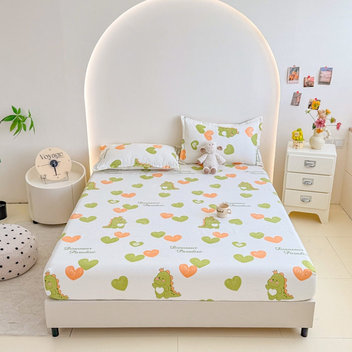 91家纺网 家纺一手货源 找家纺 梦舒阳 2025新款磨毛植物羊绒单床笠三件套单品床笠 心情爱恋