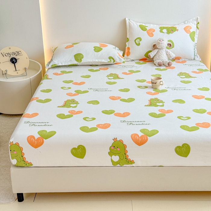 91家纺网 家纺一手货源 找家纺 梦舒阳 2025新款磨毛植物羊绒单床笠三件套单品床笠 心情爱恋