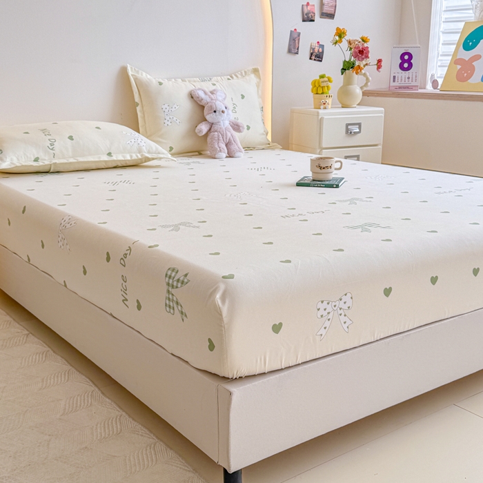 91家纺网 家纺一手货源 找家纺 梦舒阳 2025新款磨毛植物羊绒单床笠三件套单品床笠 伊莎贝拉