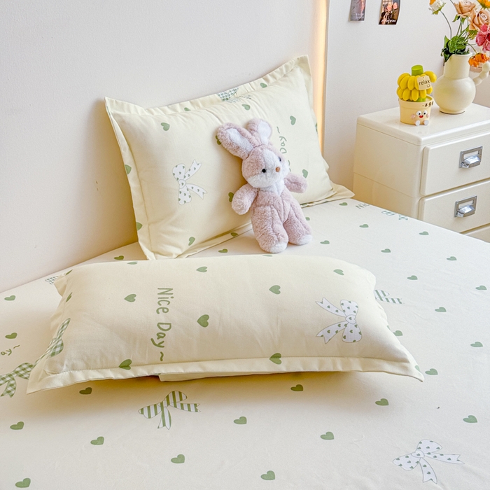 91家纺网 家纺一手货源 找家纺 梦舒阳 2025新款磨毛植物羊绒单床笠三件套单品床笠 伊莎贝拉