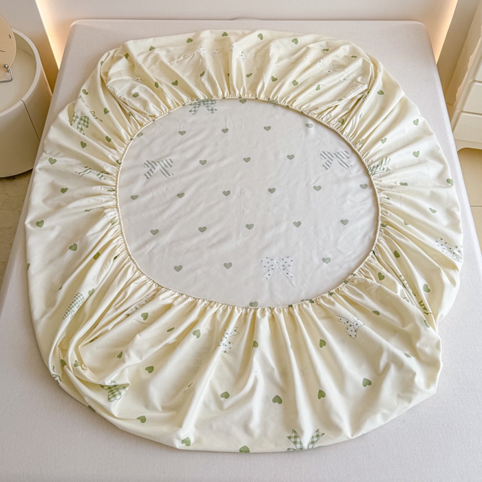 91家纺网 家纺一手货源 找家纺 梦舒阳 2025新款磨毛植物羊绒单床笠三件套单品床笠 伊莎贝拉