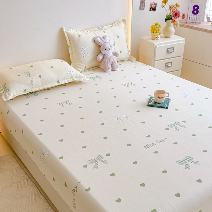 91家纺网 家纺一手货源 找家纺 梦舒阳 2025新款磨毛植物羊绒单床笠三件套单品床笠 伊莎贝拉