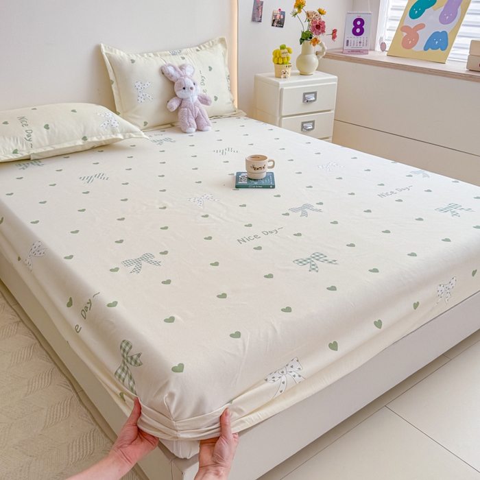 91家纺网 家纺一手货源 找家纺 梦舒阳 2025新款磨毛植物羊绒单床笠三件套单品床笠 伊莎贝拉