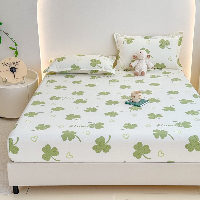 91家纺网 家纺一手货源 找家纺 梦舒阳 2025新款磨毛植物羊绒单床笠三件套单品床笠 芸草香