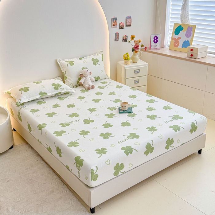 91家纺网 家纺一手货源 找家纺 梦舒阳 2025新款磨毛植物羊绒单床笠三件套单品床笠 芸草香