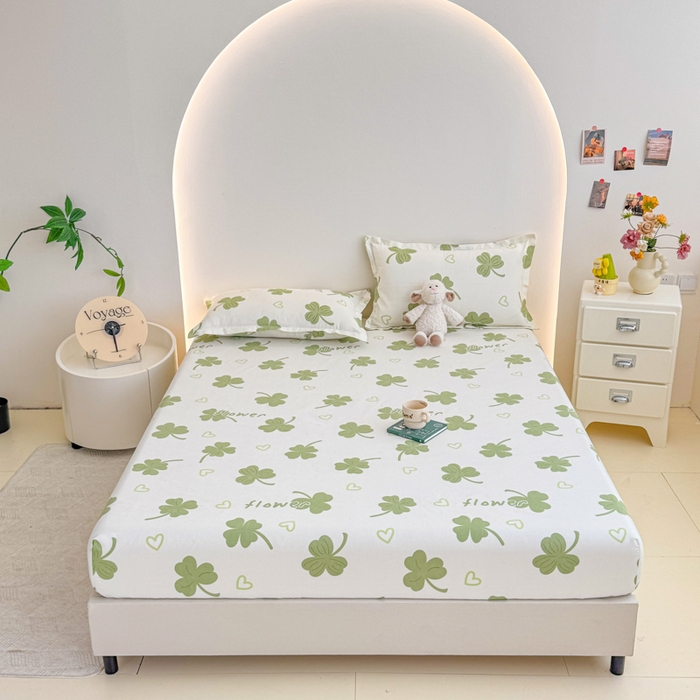 91家纺网 家纺一手货源 找家纺 梦舒阳 2025新款磨毛植物羊绒单床笠三件套单品床笠 芸草香