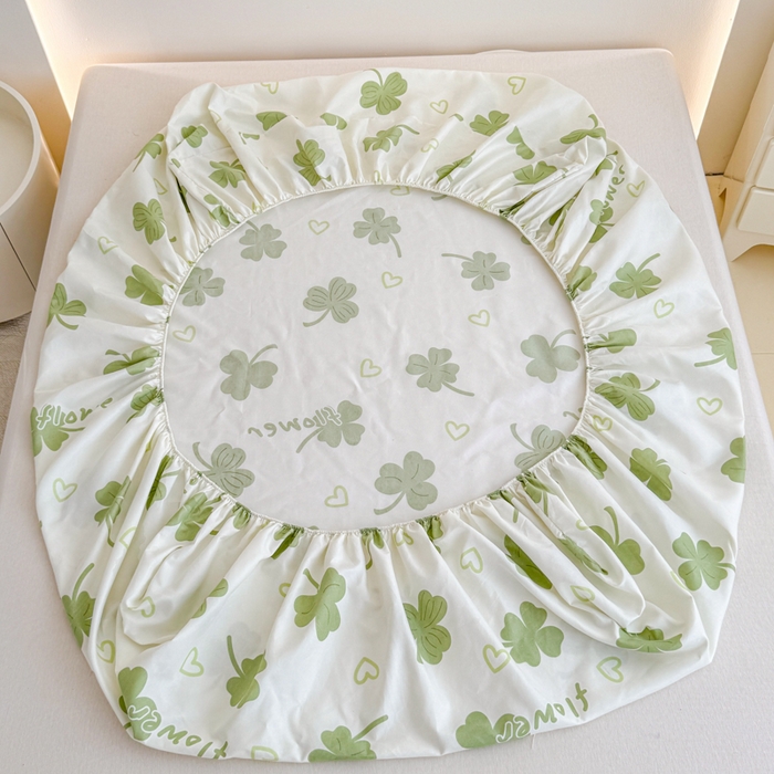 91家纺网 家纺一手货源 找家纺 梦舒阳 2025新款磨毛植物羊绒单床笠三件套单品床笠 芸草香