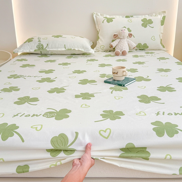 91家纺网 家纺一手货源 找家纺 梦舒阳 2025新款磨毛植物羊绒单床笠三件套单品床笠 芸草香