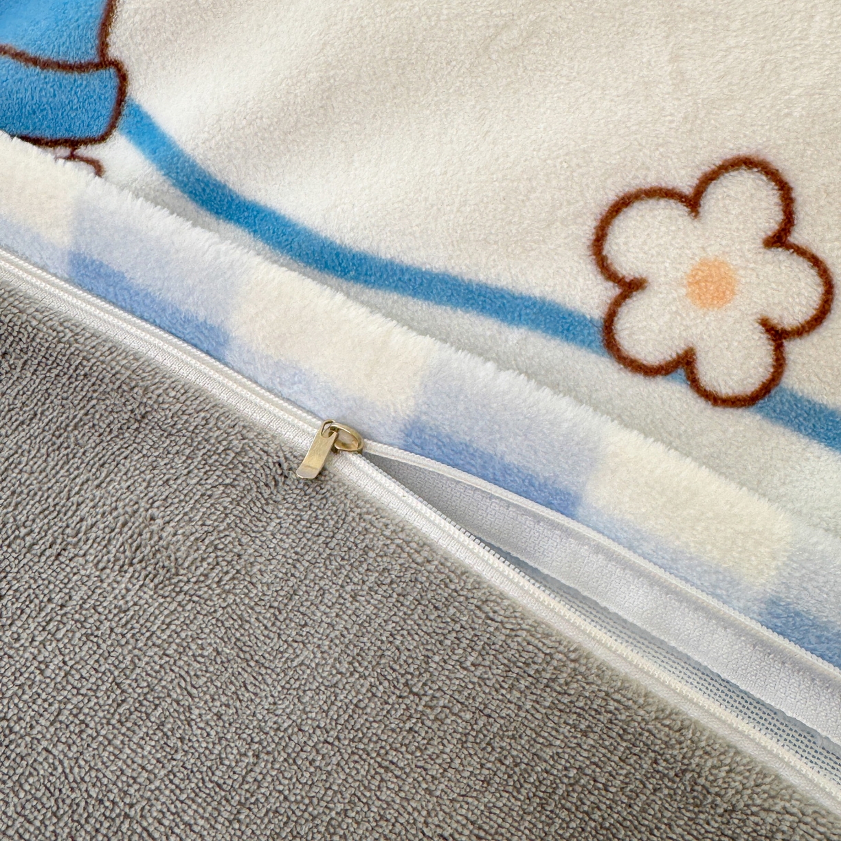 91家纺网 家纺一手货源 找家纺 LIFE.丽芙 2025秋冬新款A类牛奶绒加厚夹棉床笠+被套组合四件套 布布乐园