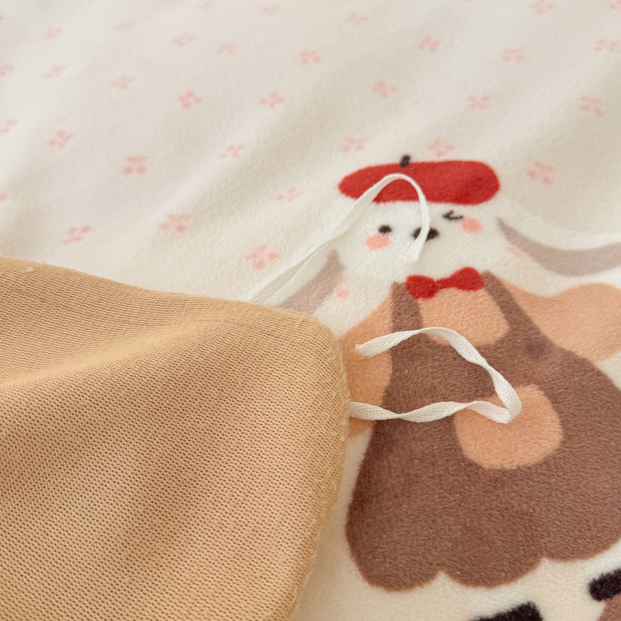 91家纺网 家纺一手货源 找家纺 LIFE.丽芙 2025秋冬新款A类牛奶绒加厚夹棉床笠+被套组合四件套 小伙伴