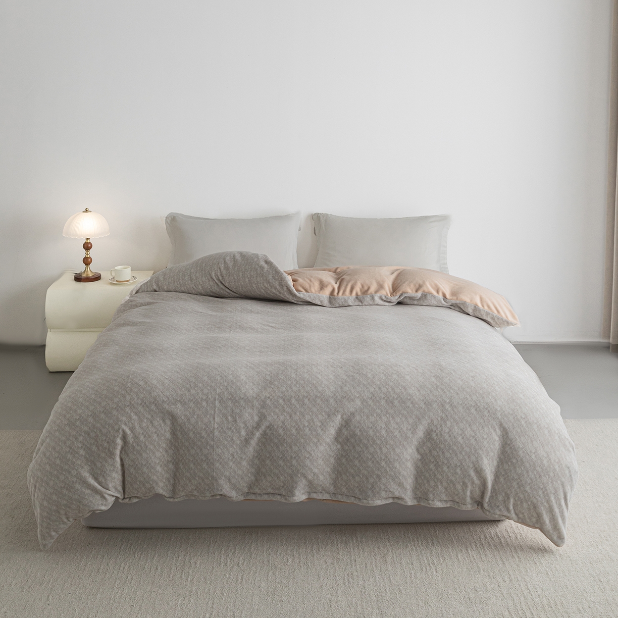 91家纺网 家纺一手货源 找家纺 （总）锦罗绣 2025新款牛奶绒肌理纹单被套