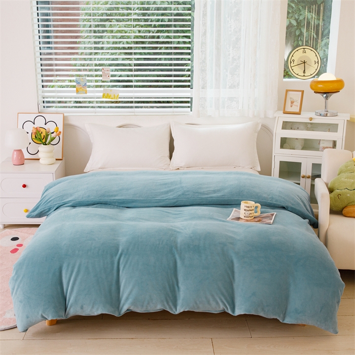 91家纺网 家纺一手货源 找家纺 （总）锦罗绣 2025新款牛奶绒肌理纹单被套